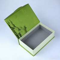 Boîte cadeau en carton écologique avec logo personnalisé pour l'emballage de thé de qualité supérieure, design en carton pliable, forme oblongue, couleur personnalisée, UV