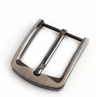 40mm DIY Leather Craft Jeans Waist Accessories Ceinture Head Solid Brushed Metal Belt Buckle Single Pin Half Buckle