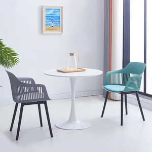 Sillas de Jardín Modernas Nórdicas Italianas, Sillas de Comedor de Plástico para Cafetería, Restaurante y Comedor - Product Image 3
