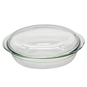 Casserole en verre transparent Linuo, nouveau design 2023, avec couvercle en verre - Product Image 2