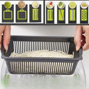16 in 1 Top Multifunctional <b>Vegetable</b> Chopper Handle Food Grater Chopper <b>Vegetable</b> Slicer Kitchen Cutter Garlic Chopper - Product Image 3