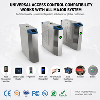 Sistema de Control de Acceso con Lector de Tarjetas RFID, Reconocimiento Biométrico, Puerta de Alta Seguridad para Peatones, Torniquete ESD, Barrera Abatible