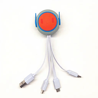 Câble de données USB 2.0 Type-C personnalisé avec design de dessin animé pour véhicule, marque OEM, en PVC, à charge rapide, conducteur en cuivre pour téléphone portable