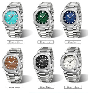 Montre-bracelet étanche pour homme en acier inoxydable à quartz avec fonction lumineuse, vente en gros OEM - Product Image 6
