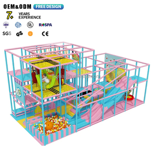 Nouvelle Aire de Jeux Intérieure 2024 pour Enfants : Aire de Jeu Douce avec Piscine à Balles, Grands Toboggans et Structures d'Escalade – Ensembles de Jeux Intérieurs pour Enfants - Product Image 1