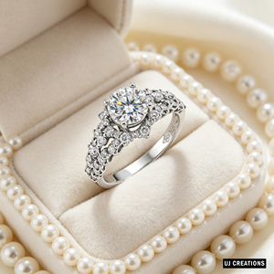 S925 Personalizado | 10 mil | 14K | Anillo de Boda de Oro Sólido de 18K con Diamante Cultivado en Laboratorio de Un Quilate, Corte Brillante, Certificado IGI, Calidad VVS-VS, para Fiesta - Product Image 4