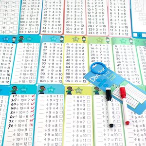 Tabla de Multiplicar, Herramientas de Aprendizaje, Material Didáctico de Matemáticas, Tarjetas de Memoria para Sumas, Restas <span class=keywords><strong>y</strong></span> Multiplicaciones - Product Image 4