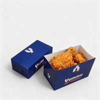 Boîte à emporter jetable pour poulet frit, hamburger, salade, boîte à emporter de qualité alimentaire, boîte à emporter en papier pour restauration rapide