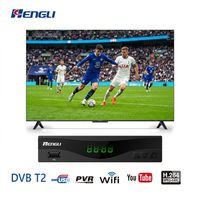 Receptor de TV Digital Terrestre DVB T2 Inteligente de Doble Núcleo, Full HD 1080p, H264/MPEG4, con WiFi 802.11n 2.4GHz