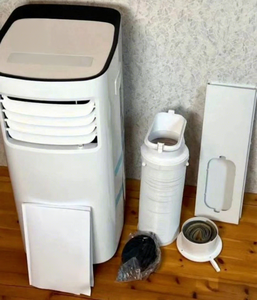 Climatiseur portable vertical à fréquence variable 18000 BTU pour usage domestique, avec roues, refroidissement/chauffage, économie d'énergie - Product Image 1