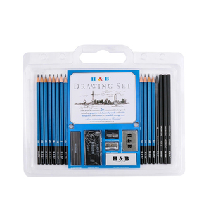 Kit matite da <span class=keywords><strong>disegno</strong></span> 26 pezzi per bambini forniture scolastiche con scatola di plastica - Product Image 2