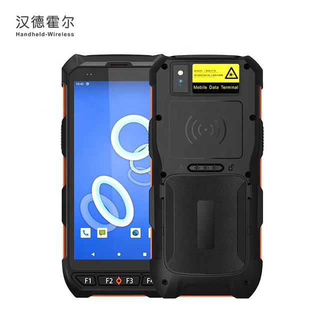 Android 13 Rugged PDA Scanner 4800mah 4G Wifi Camera 13.56mhz Rfid Reader with Barcode QR Code Scanner for Inventory Management