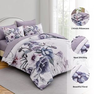 <span class=keywords><strong>Set</strong></span> di Biancheria da Letto in Poliestere con Stampa Floreale Personalizzata, Tasche Profonde 12 Pollici, Microfibra Ultra Morbida per Camera da Letto, Servizio OEM ODM - Product Image 5