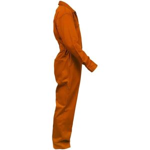 ชุดคลุมทำงานผู้ชายแขนยาวสีส้ม 3XL ผ้าฝ้ายทนไฟ ยี่ห้อ Just In Trend - Product Image 2