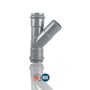 Pn10 pvc y tee מיוחד מתאים המפעל הסיני מיוצר עמיד פוליפרופילן פלסטיק הליהוק pvc - Product Image 1