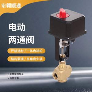 วาล์วควบคุมไฟฟ้าอัจฉริยะแบบสองทาง ตัววาล์วแบบเกลียว พร้อมระบบปรับสมดุลแบบไดนามิก สำหรับระบบ HVAC - Product Image 1