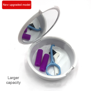 Estuche Portátil para Retenedores de Ortodoncia Invisible <span class=keywords><strong>con</strong></span> Diseño de Dibujos Animados, Caja de Plástico para Dentaduras Postizas <span class=keywords><strong>con</strong></span> Orificios de Ventilación y <span class=keywords><strong>Espejo</strong></span> - Product Image 4