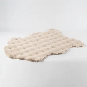 Extra Soft Super Fluffy Fur Faux Sheepskin Rabbit Area Rug For Home Decor No Skid Furry Throw Carpet For Kids Nursery Bedroom