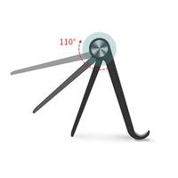 Support triangulaire pliant en plastique universel multifonction antidérapant support de téléphone portable pour PC dur de bureau accessoires de téléphone portable