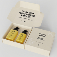 Bouteilles distributrices de savon moussant en verre rechargeables de 300 ml, modernes, carrées, avec pompe, pour salle de bain, soins personnels et nettoyage