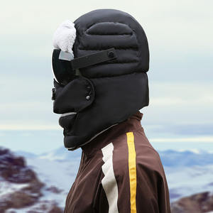 Lda1736 — casquette unisexe de Ski, coupe-vent, chapeau bombardier, piège, pour le cyclisme, chapeau russe avec lunettes - Product Image 3