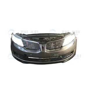 Aksesoris perakitan bahan bumper depan lampu depan LED 2011 hingga 2016 untuk bumper mobil depan Lincoln MKX