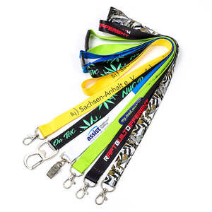 Lanière de couleur d'approvisionnement de lanière personnalisée en petit lot en polyester de haute qualité avec support d'identification - Product Image 6