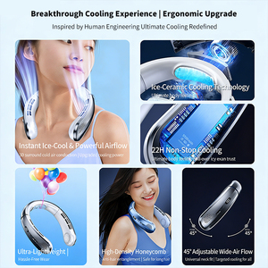 <span class=keywords><strong>พัดลม</strong></span>คล้องคอแบบพกพาที่ดีที่สุด ชาร์จซ้ำได้ <span class=keywords><strong>พัดลม</strong></span>ส่วนตัวขนาดเล็ก ใช้งานแบบแฮนด์ฟรี เครื่องปรับอากาศแบบคล้องคอ - Product Image 3