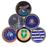 Pièce de monnaie de défi de patriotisme 3D en émail dur et doux faite sur mesure chinoise avec plaqué or Antique