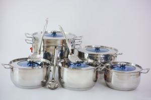 2025 dernier ensemble de cuisson en acier inoxydable multi-pièces durable de conception classique avec matériau en marbre - Product Image 2