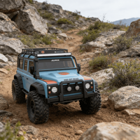 MJX H8H V2 FOC Brushless 1/8 Voiture d'escalade professionnelle 8CH avec simulation, éclairage, blocage de différentiel et programmation par application RC Crawler
