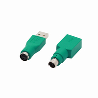 Adaptador USB PS2 KAICAP K-GC46MF para Teclado y Ratón, Conector USB Macho de 6 Pines a Hembra Niquelada, Salida CC, 100% Compatible con OEM