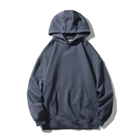 Sweat à capuche épais en molleton personnalisé avec logo, vente en gros, OEM, impression de logo, sweats à capuche surdimensionnés pour hommes, couleur unie