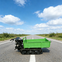ANTMOVE Mini-dumper à chenilles télécommandé, charge utile 800 kg, auto-chargeur, chargeur frontal, moteur, garantie 1 an