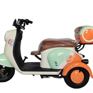 Tricycle électrique certifié CEE à trois places, type carrosserie ouverte, 500W, 48V, pour passagers - Product Image 2