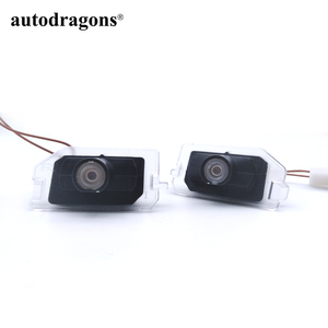 Autodragons GLE GLC Lentille en verre haute transparence Logo personnalisé Éclairage de marchepied pour rétroviseur de voiture Classe C Classe E - Product Image 1