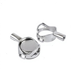 Porte-filtre sans fond en acier inoxydable de 58 mm, outils de barista en stock, poignée à café - Product Image 4