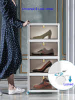 Boîte de rangement pliable avec aimant DoorFamily Boîte de rangement empilable Organisateur pliant Conteneur Boîte à chaussures