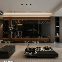 Meuble TV LED en bois moderne et écologique avec design personnalisable pour la décoration de salon