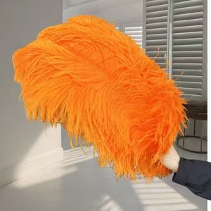 Vente en gros 24-26 pouces Grandes plumes d'autruche blanches Festival de carnaval 60-65cm Décoration de mariage 15-80cm Teint Fluffy Parties d'autruche - Product Image 3