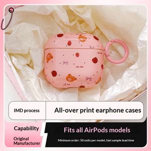 Coque de protection IMD pour casque <span class=keywords><strong>Pro</strong></span> 3, motifs chats mignons et ours fraises, pour 3e/4e génération - Product Image 2