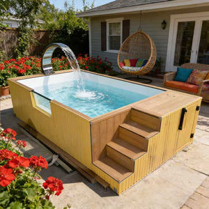 Conception de piscine personnalisée avec fenêtre en verre et système de machine à vagues artificielles - Product Image 3