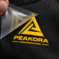 Étiquette thermocollante personnalisée pour vêtements, logo 3D en silicone, étiquettes de vêtements sans étiquette, 100 %