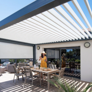 Stores motorisés de jardin 6x3 fabriqués en Chine sur mesure <span class=keywords><strong>Pergola</strong></span> aluminium ombrage extérieur étanche pour <span class=keywords><strong>Pergola</strong></span> rétractable - Product Image 1