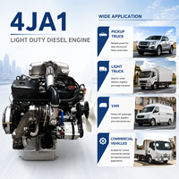 Mesin Diesel ISU 4JA1 2.5L Turbocharged 76kW 103HP 4 Silinder Berpendingin Air untuk Truk Ringan Pickup dan Genset
