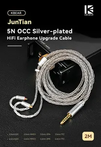 Kbear juntian คอร์ด2เมตร16แกนหูฟัง OCC HIFI ชุบเงินสายอัพเกรด2PIN/QDC/mmcx/<span class=keywords><strong>tfz</strong></span> สำหรับ edX Pro ZSN ศูนย์ - Product Image 2