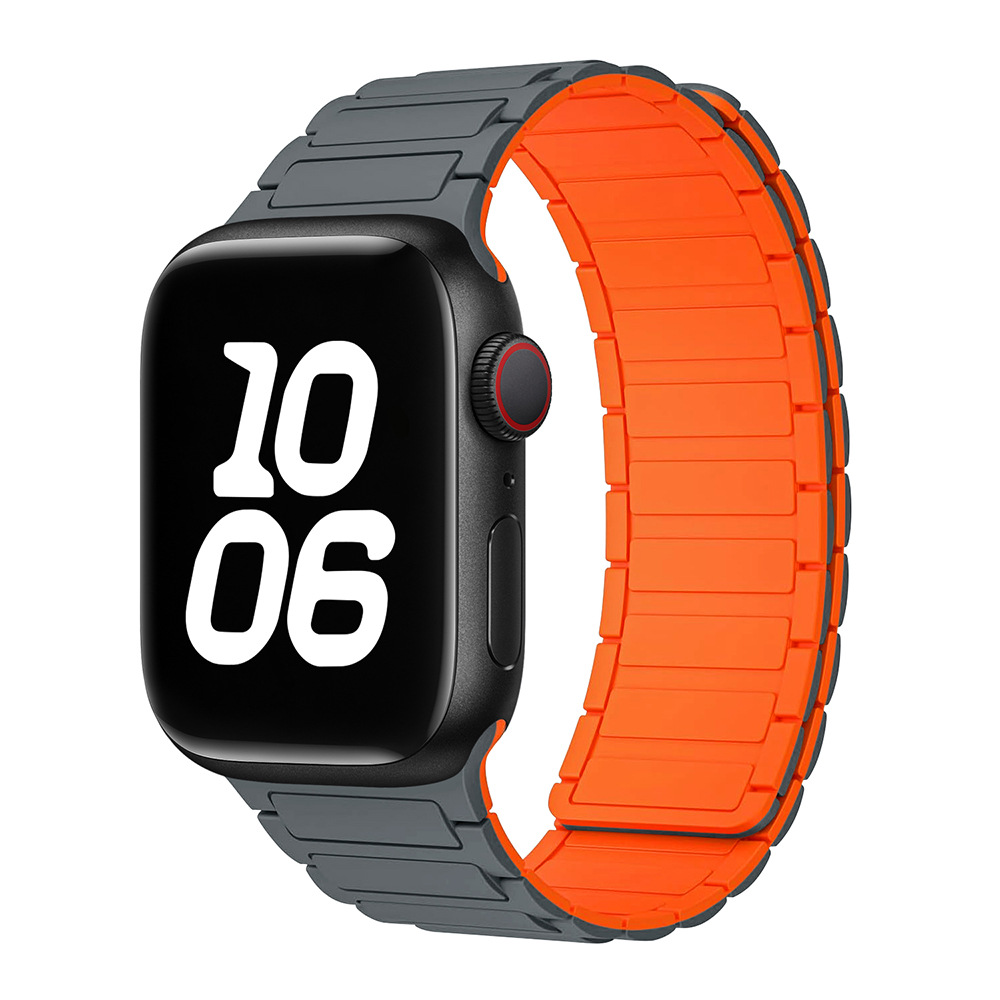 Gris avec amour cheval orange
