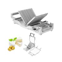 Coupe-fromage manuel compact en acier inoxydable SUNMAX-Parfait pour les blocs de lait caillé et les bâtonnets de beurre