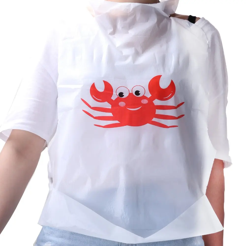 Personal Touch Disposable Bibs Adult Tie-Back Poly Bibs Protect Clothes for Men & Women Ideal Adult Bibs for Elderly