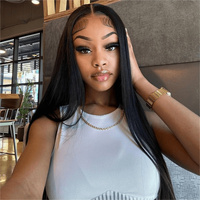 Perruque Lace Front HD 13x6 sans colle, cheveux humains bruts vietnamiens ultra-lisses, 40 pouces, vente en gros, prête à porter au quotidien et pour les fêtes